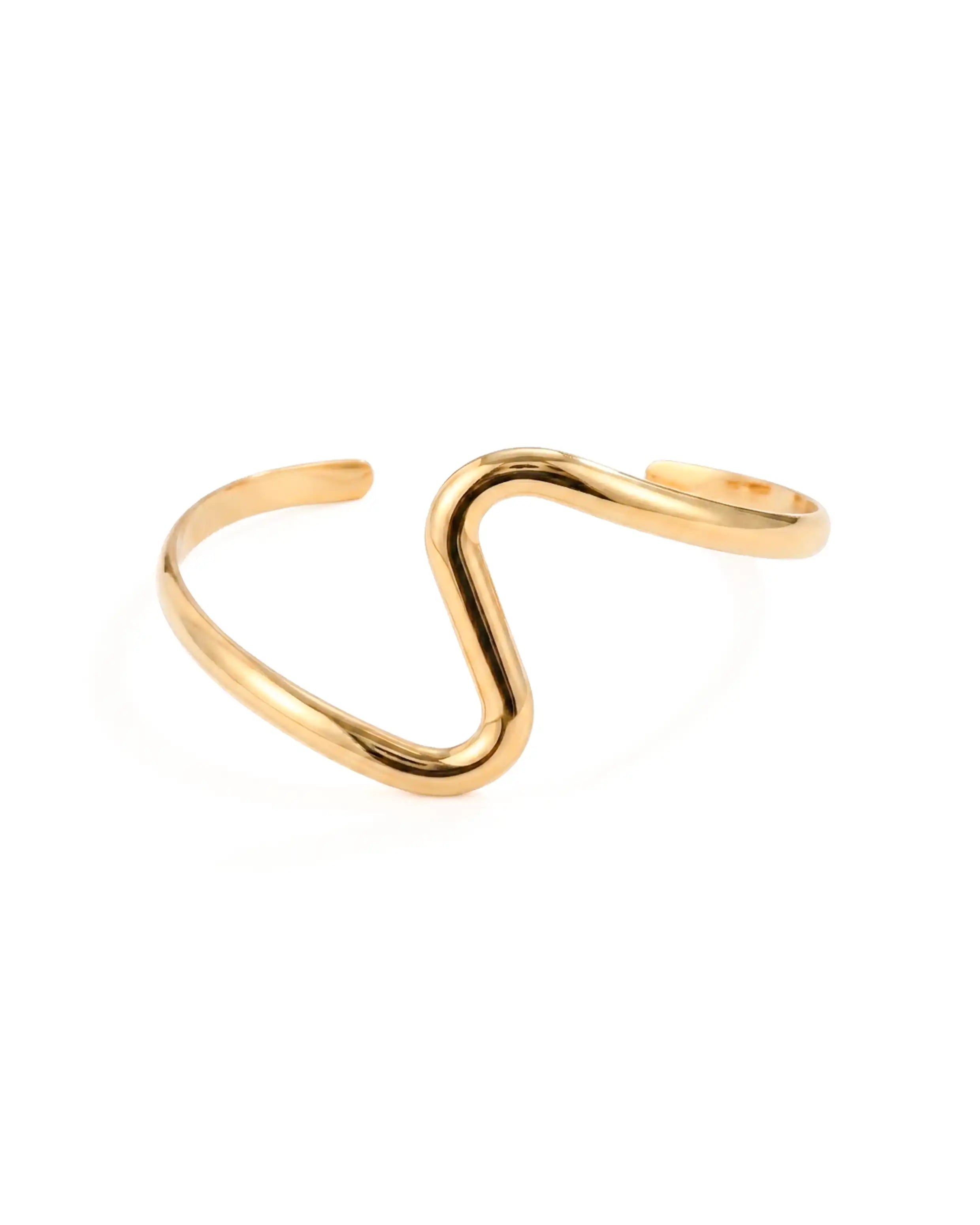 Waterproof Coralie Cuff Bracelet (18K Gold Plated)