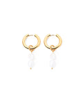 18K gold plated chunky hoop earrings — HYFN