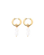 18K gold plated chunky hoop earrings — HYFN