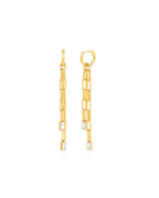 18K gold plated Maia Long Earrings - HYFN