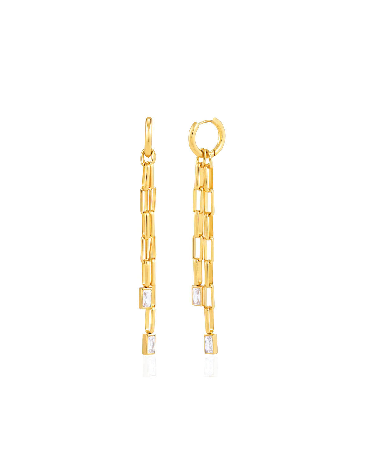 18K gold plated Maia Long Earrings - HYFN