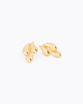 18K gold plated chunky teardrop cluster statement stud earrings — HYFN
